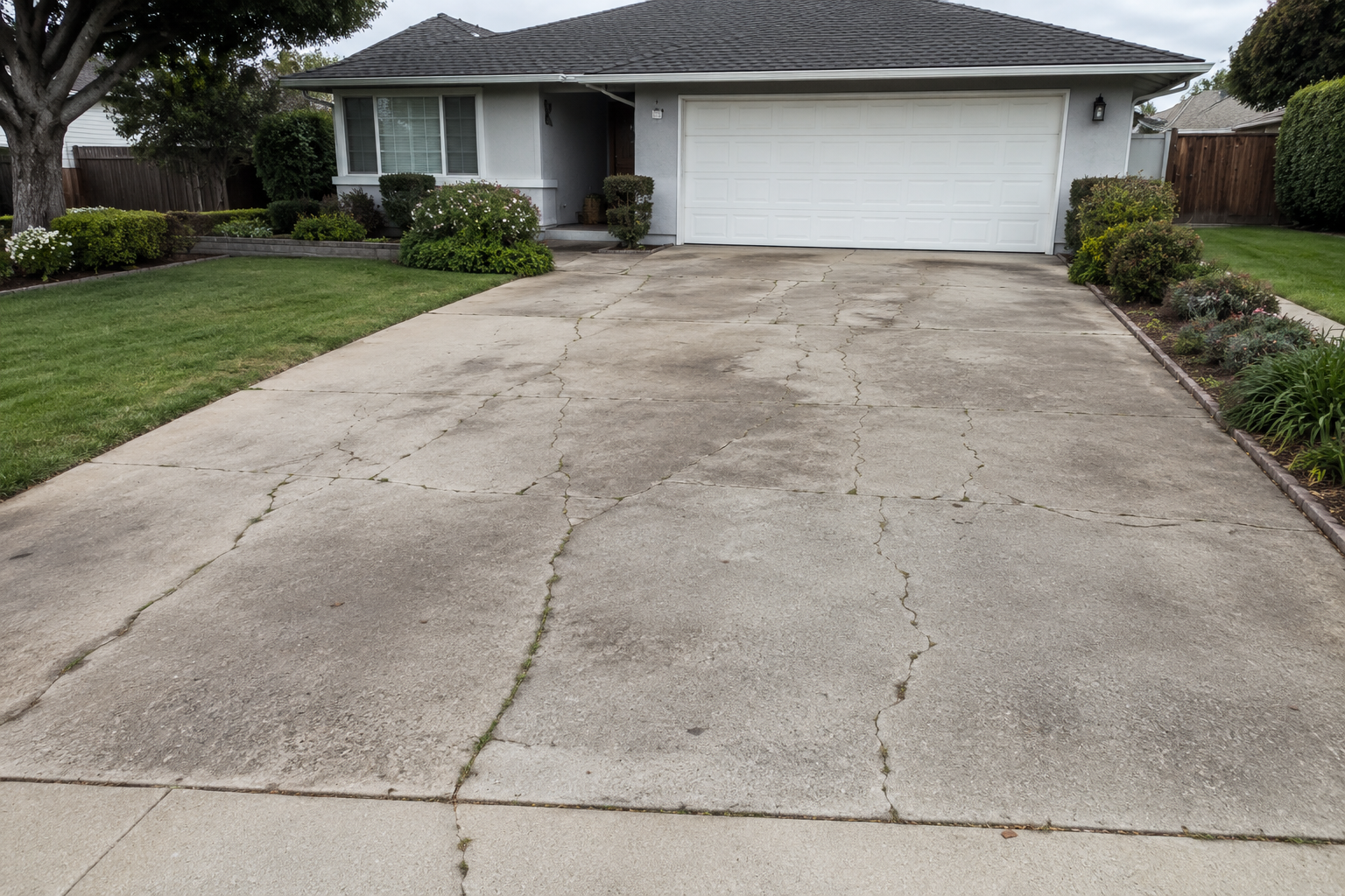Before concrete work - Platinum Diamond Concrete, Cloverdale CA